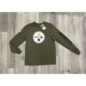 Pittsburgh Steelers Nike NFL Olive Salute to Service Team Long Sleeve T-Shirt L
